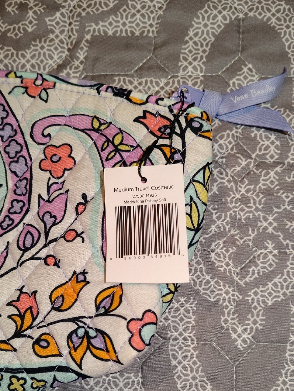 NWT Vera Bradley Maddalena Paisley Cosmetic Bag And Three Packing Cubes - Picture 6 of 9